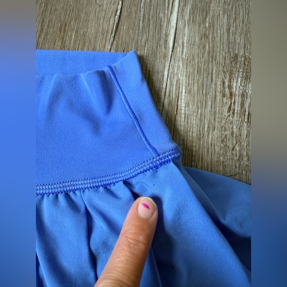 Aerie Offline Real Me Tennis Skirt Skort Periwinkle Blue Ruffles Spandex Size S - Picture 3 of 7